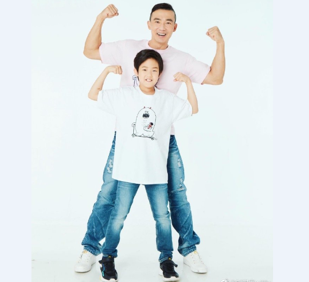 Christian singer Will Liu with his son Ian Liu