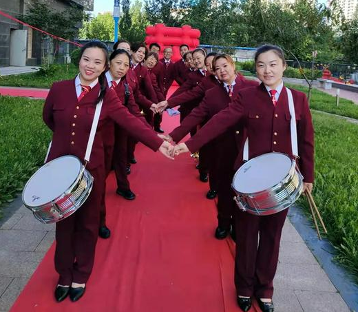 The band of Cheng District Church in Jincheng City, Shanxi Province