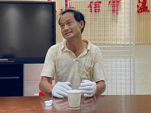 A male believer with the surname of Cai, a believer of Jiaojiang Church in Taizhou, Zhejiang Province 