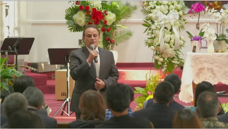 Pastor David Demian, director of Watchmen for the Nations, gave remarks in commemoration of Rev. Fred Hsu in the memorial service held in New Jersey, the U.S., on November 13, 2021.