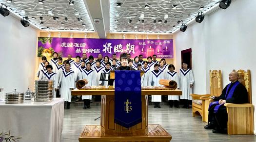 A communion service was held in Haikou Road Church, Changchun, Jilin, on December 5, 2021.
