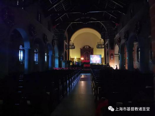 The interior view of Shanghai All Saints Church