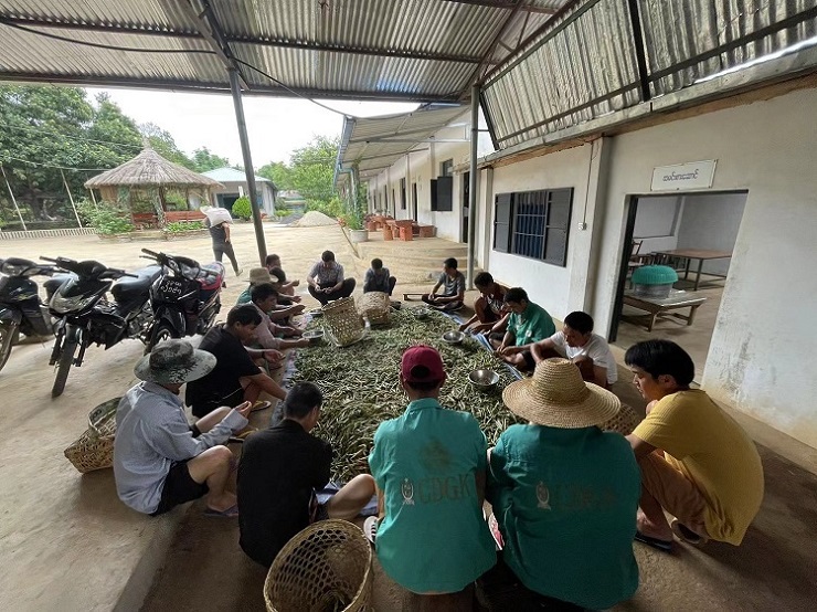 Drug addicts do farm work at a gospel drug rehabilitation center in Myanmar at an unknown day.