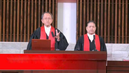 Senior Pastor Su Weiyuan of Quannan Church in Quanzhou, Fujian, preached a sermon on Easter Sunday 2022.