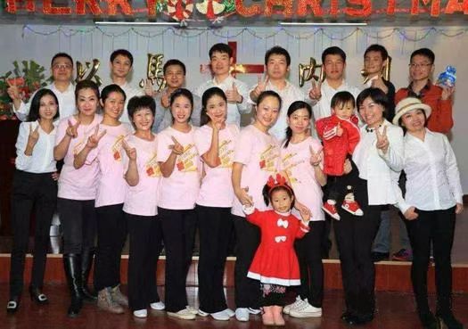 A group picture of the praise team of Xiangzhou Church in Zhuhai, Guangdong 