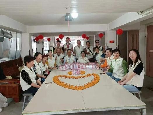 Christian volunteers held activities in a home for the disabled in Taizhou, Zhejiang, on May 30, 2022.