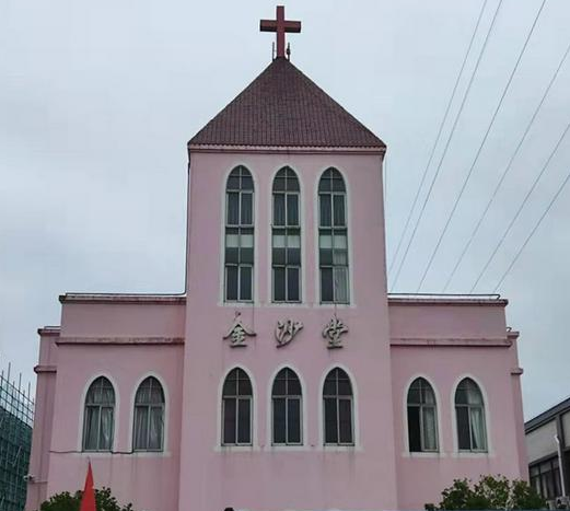 The main building of Jinsha Church in Tongzhou District, Nantong, Jiangsu Province