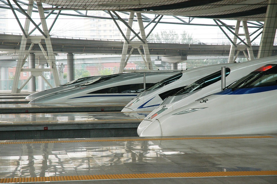 A railway station in China