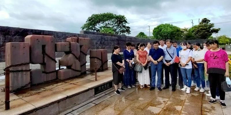 Believers and church staff in Jinshan District, Shanghai, prayed in the memorial park of Jinshan War of Guardian War and Anti-Japanese War in early september 2022.