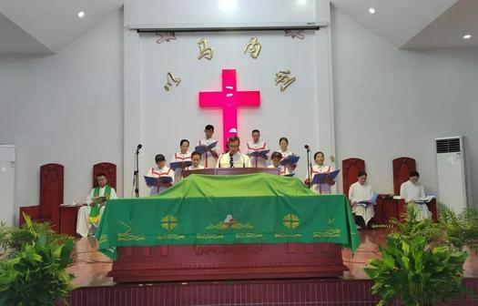 Jinsha Church in Nantong, Jiangsu, hosted a peace prayer meeting to commemorate the 77th anniversary of the Victory over Japan Day and the World Anti-Fascist War on September 4, 2022. 