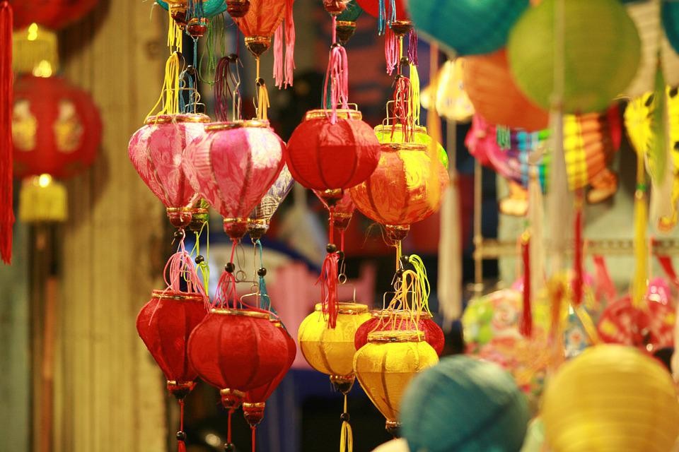 Lanterns during the Mid-Autumn Festival