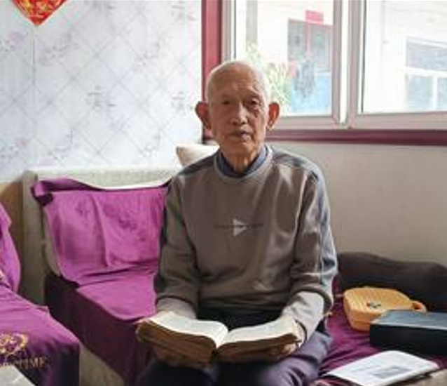A picture of Elder Sun Yaowu in Guanghua Town, Xiangning County, Linfen City, Shanxi Province