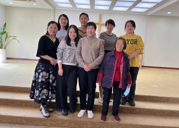 Believers and aged members of Qingjian Lake Church in Suzhou, Jiangsu, took a group picture after the celebration of the 2nd anniversary of the senior fellowship of the church on October 11, 2022.