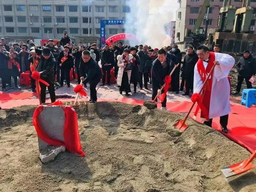 Church leaders and guests laid the foundation stone for Tailaoshan Church in Fuding, Ningde, Fujian, on February 16, 2023.